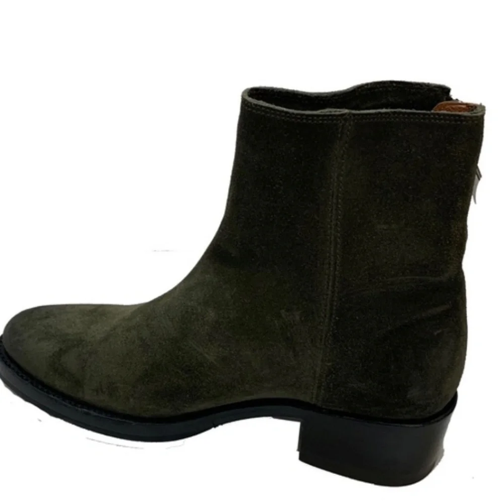 EUC Olive Suede Frye Boots - Picture 3 of 4